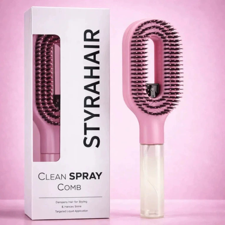 Water Spray Hair Comb with Anti-Static Handle