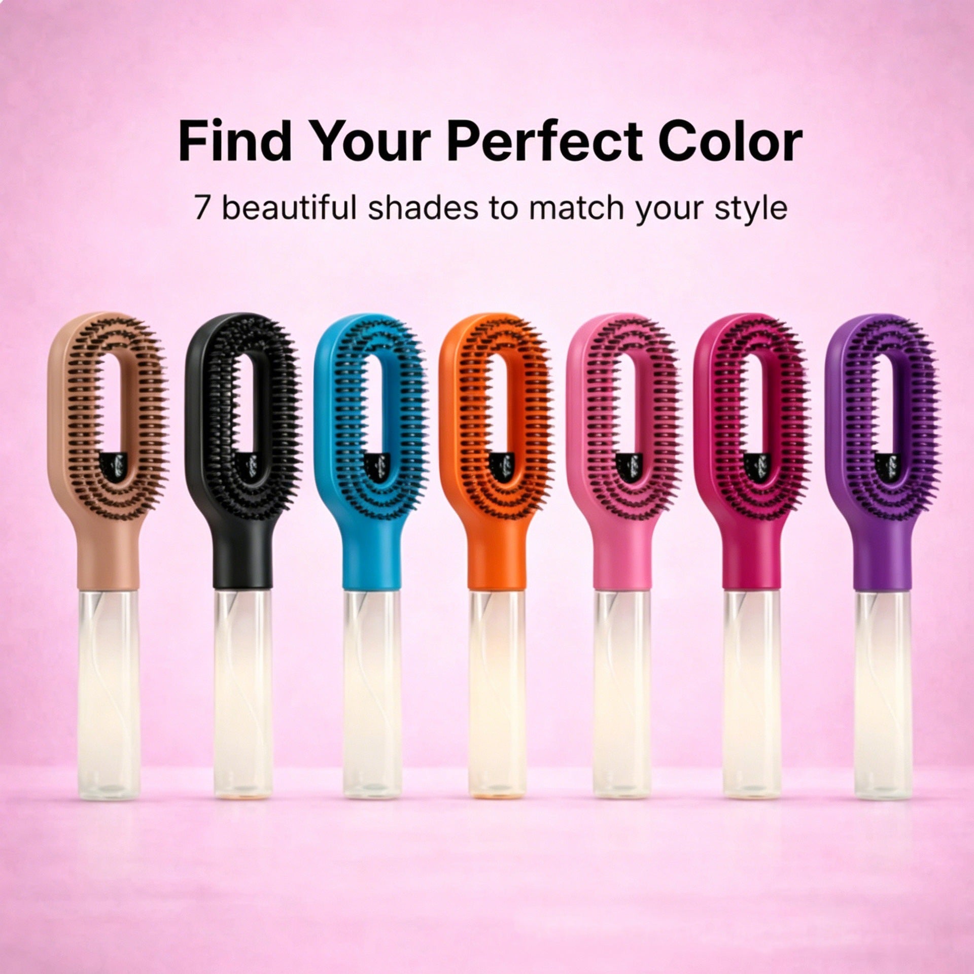Water Spray Hair Comb with Anti-Static Handle