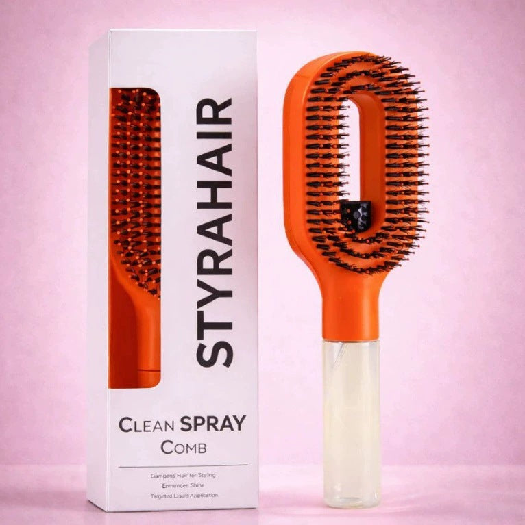 Water Spray Hair Comb with Anti-Static Handle